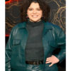 The Voice S26 Shye Green Cropped Leather Jacket