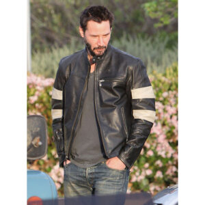 Keanu Reeves Black Leather Jacket For Men