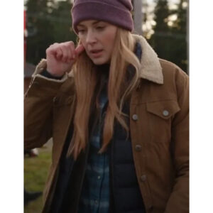 Melinda Monroe Shearling Collar Jacket