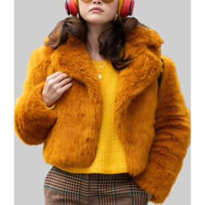 Only Murders Selena Gomez Orange Winter Jacket​