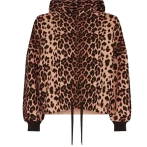 leopard design hoodie