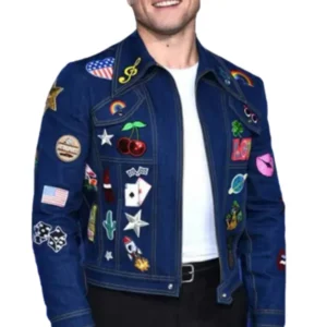 Denim Jacket with emojis