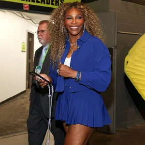 sarena williams in blue suit