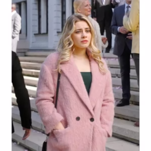 after tessa pink coat