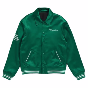 green varsity jacket