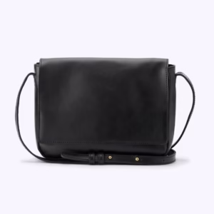 Women’s Premium Black Leather Crossbody