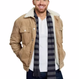 Chandler Massey Inspired Beige Christmas Jacket