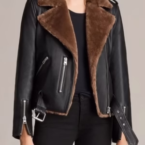 Adah Slim Fit Shearling Jacket