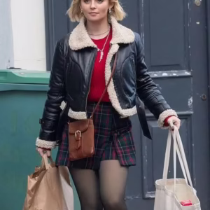 Iconic Ruby Sunday Black Jacket from Doctor Who S14