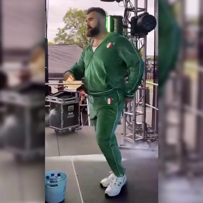 Jason Kelce Italia Velvet Tracksuit - Image 6