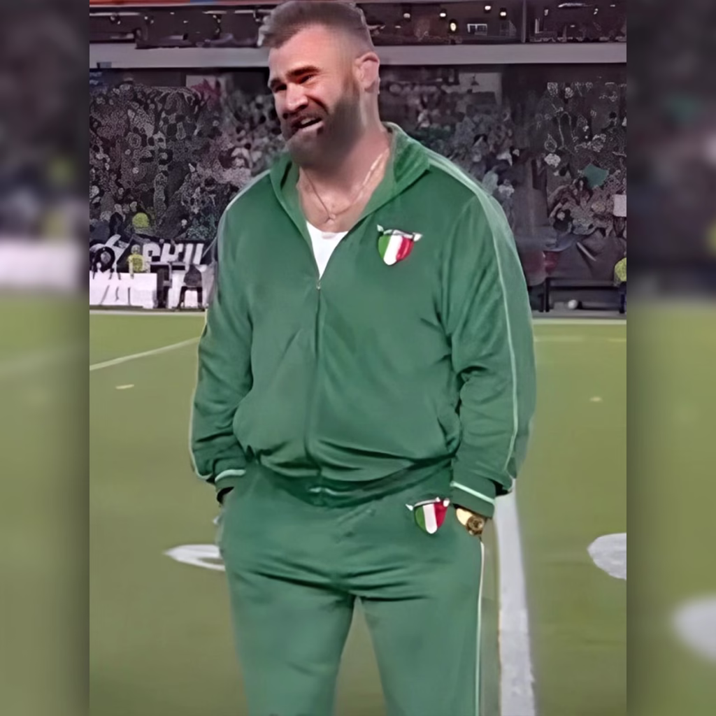 Jason Kelce Italia Velvet Tracksuit - Image 5