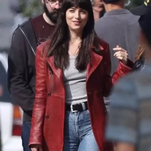 Dakota Johnson Madame Web Leather Jacket