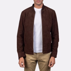 Blain Dark Brown Suede Jacket