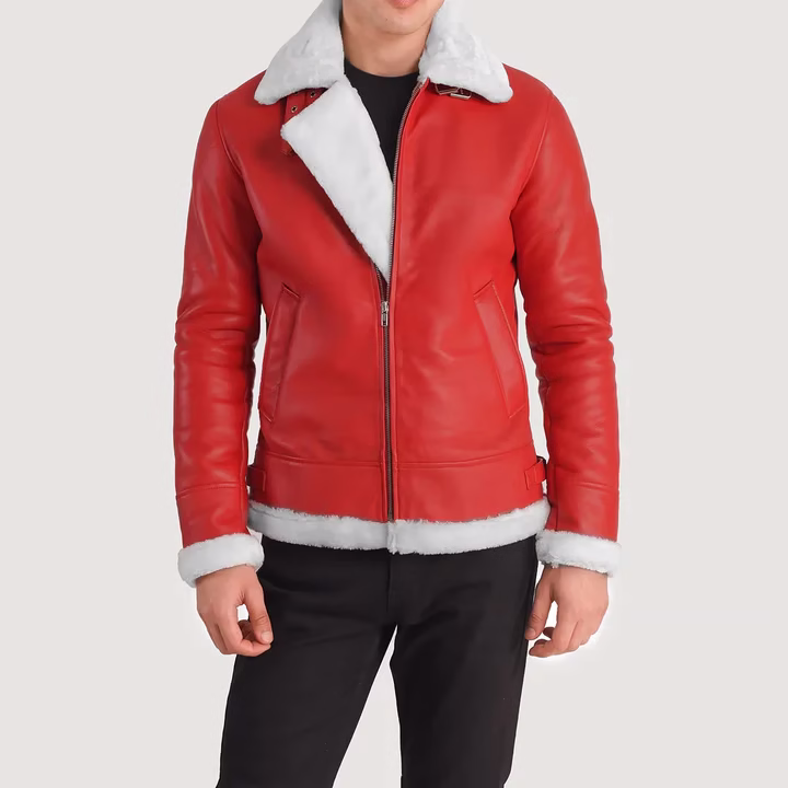 Francis B-3 Red Leather Bomber - Image 4
