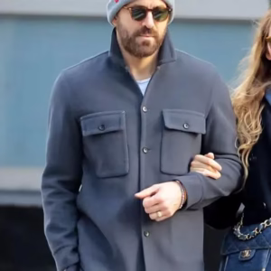 Ryan Reynolds Grey Wool Jacket