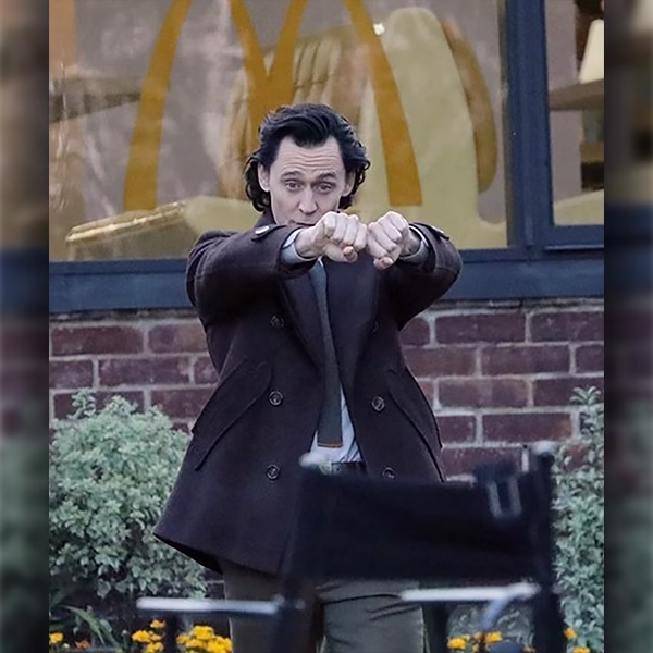Tom Hiddleston Loki Season 2 Peacoat - Image 3