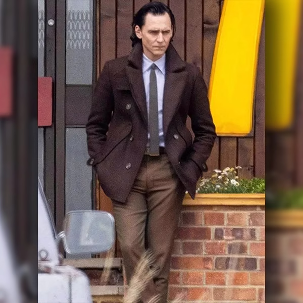 Tom Hiddleston Loki Season 2 Peacoat - Image 4
