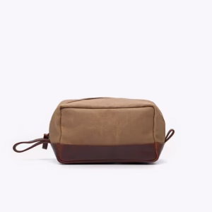 Men’s Waxed Canvas Travel Dopp Kit