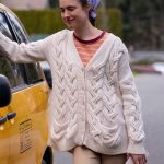 Maid Margaret Qualley White Sweater
