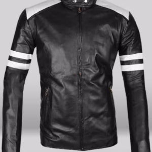 Iconic Movie-Inspired Black Leather Biker Jacket